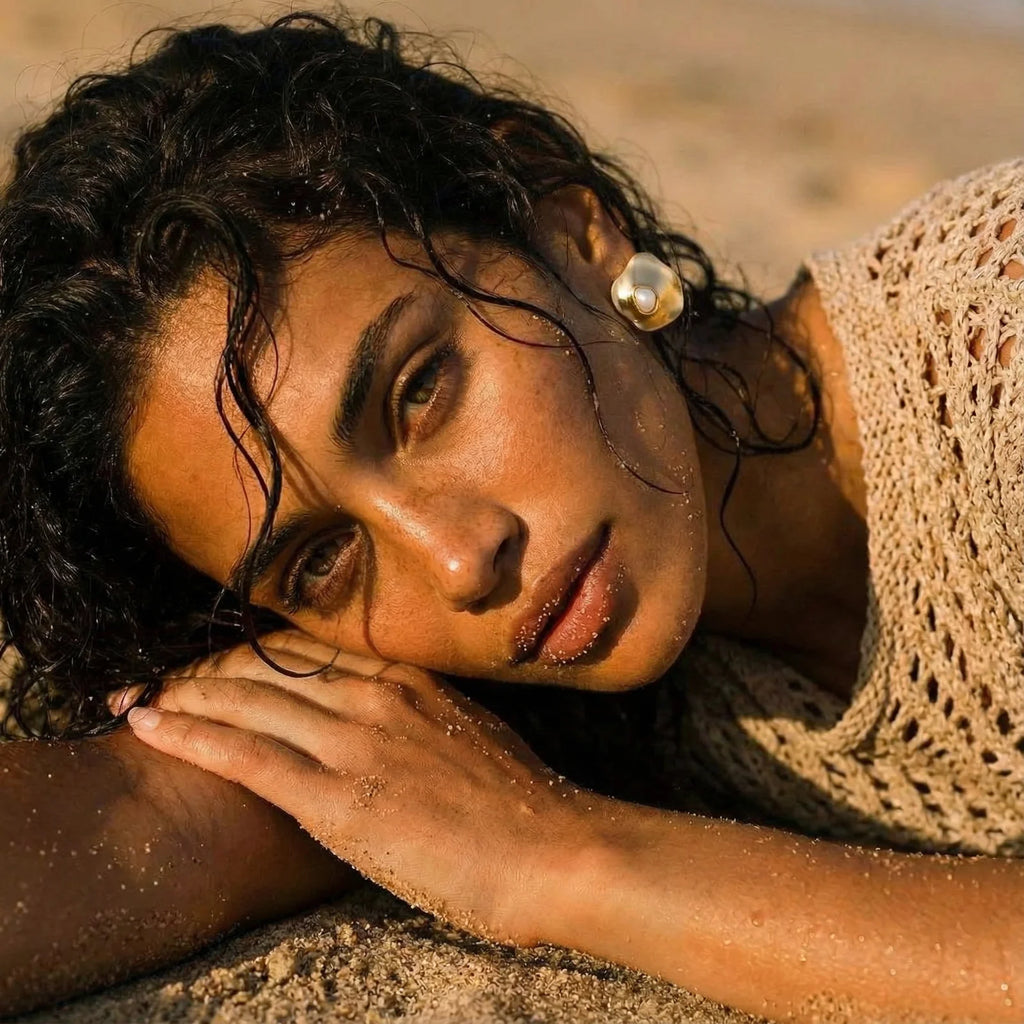 Boucles d'oreilles perles Fluid Form