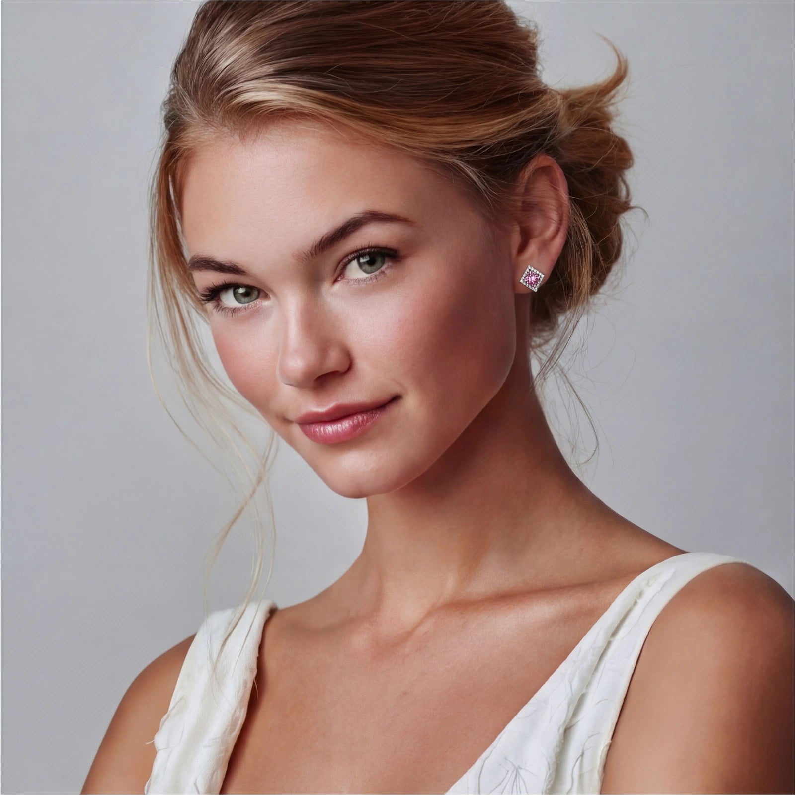 Boucles d'oreilles Diamond Halo