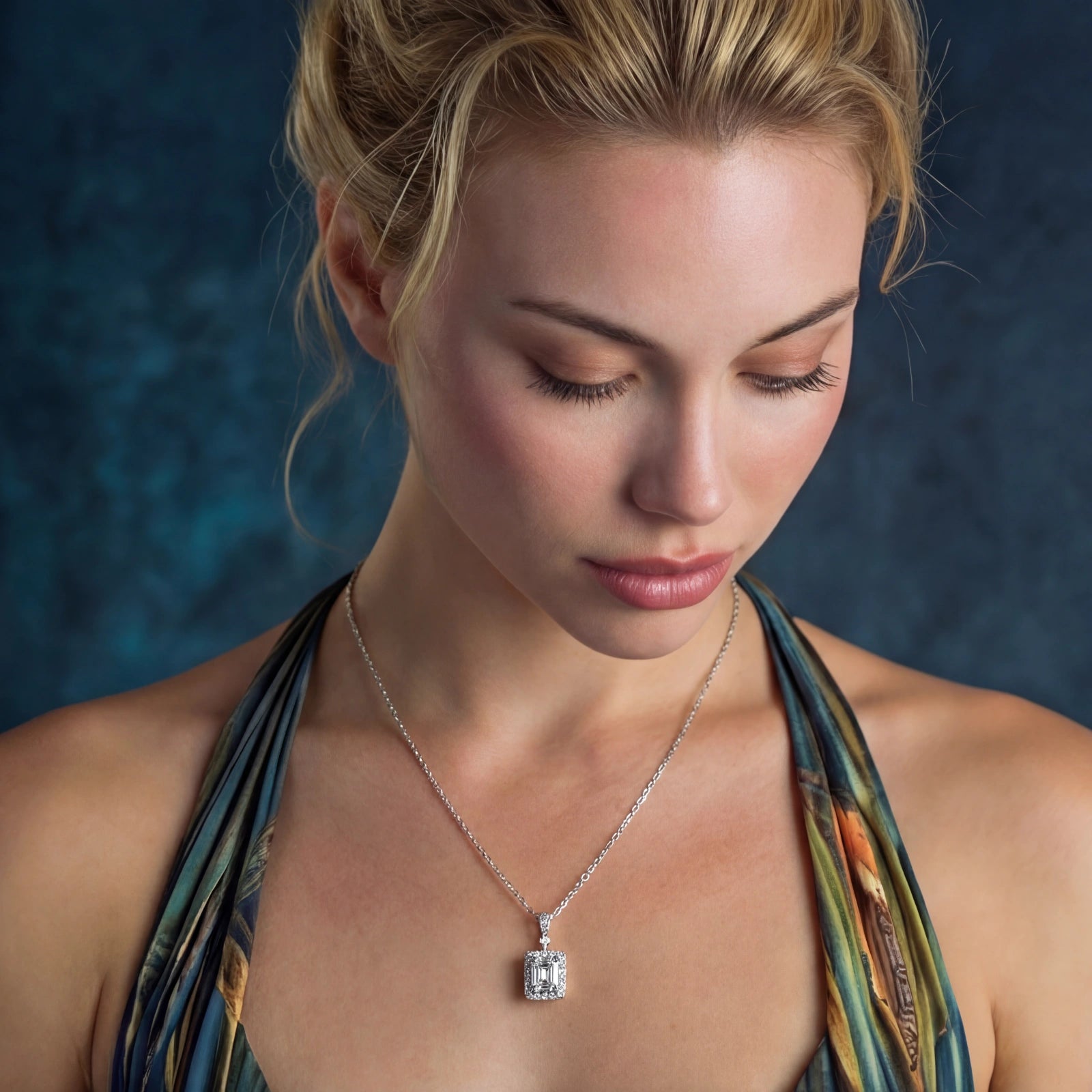 Pendentif géométrique de luxe