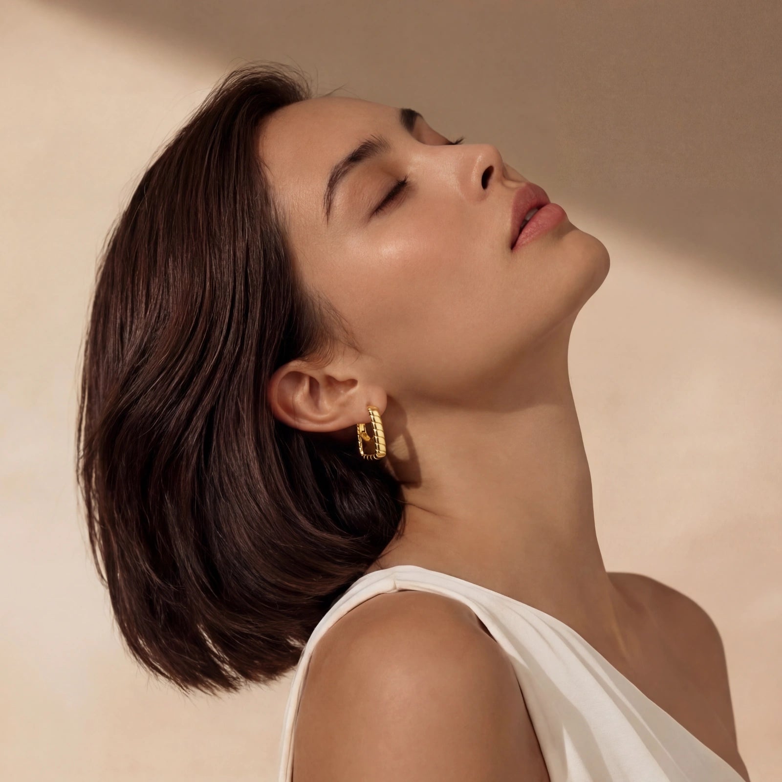 Cerceaux Huggie en bambou