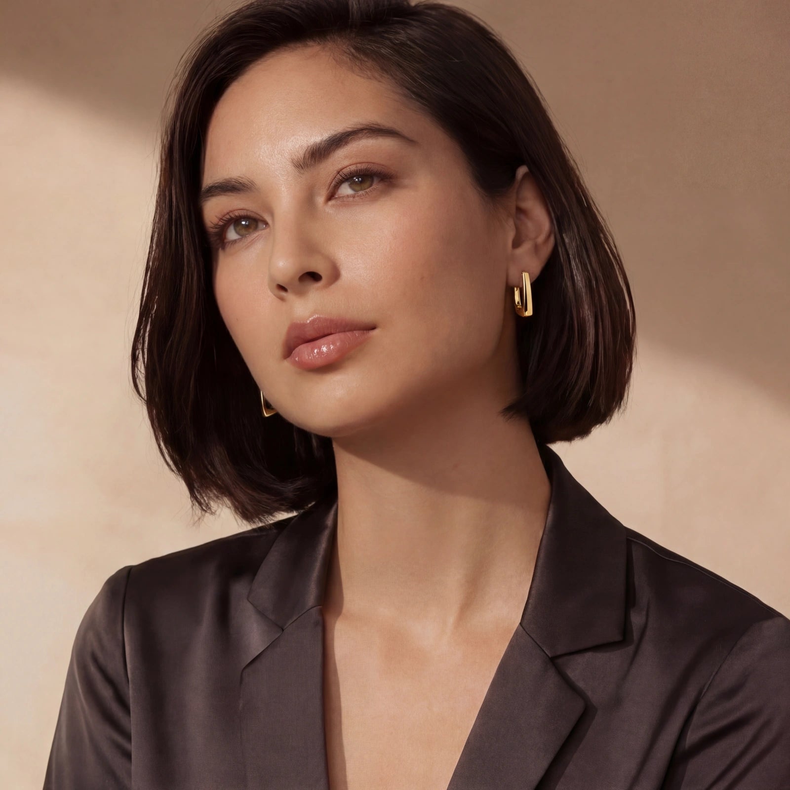 Boucles d'oreilles créoles Golden Hour