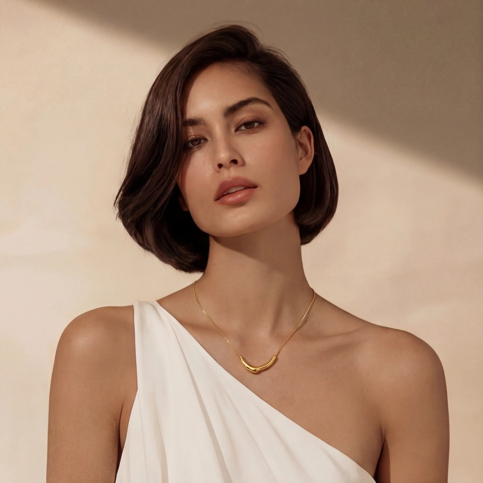Collier plastron incurvé