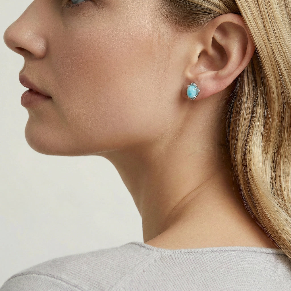 Clous d'oreilles Larimar Dreams