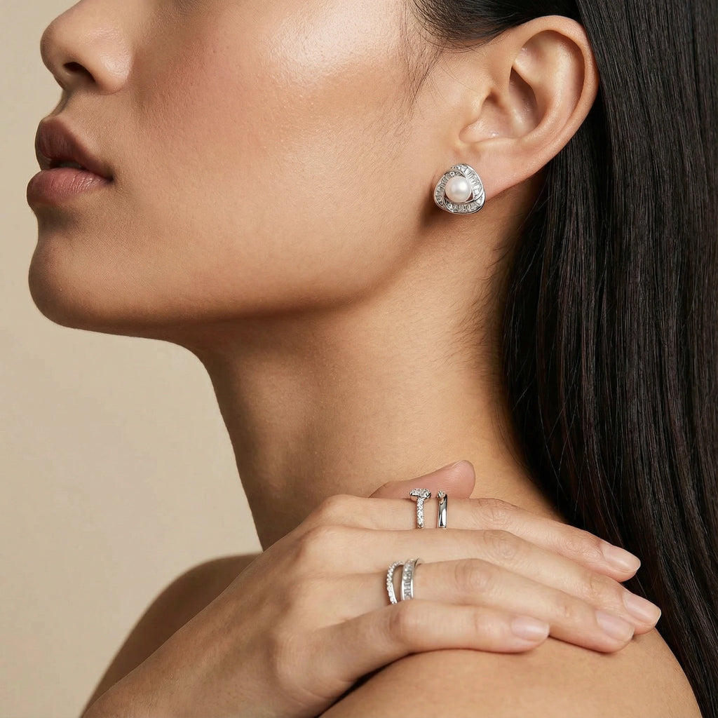 Triangles de perles lumineuses