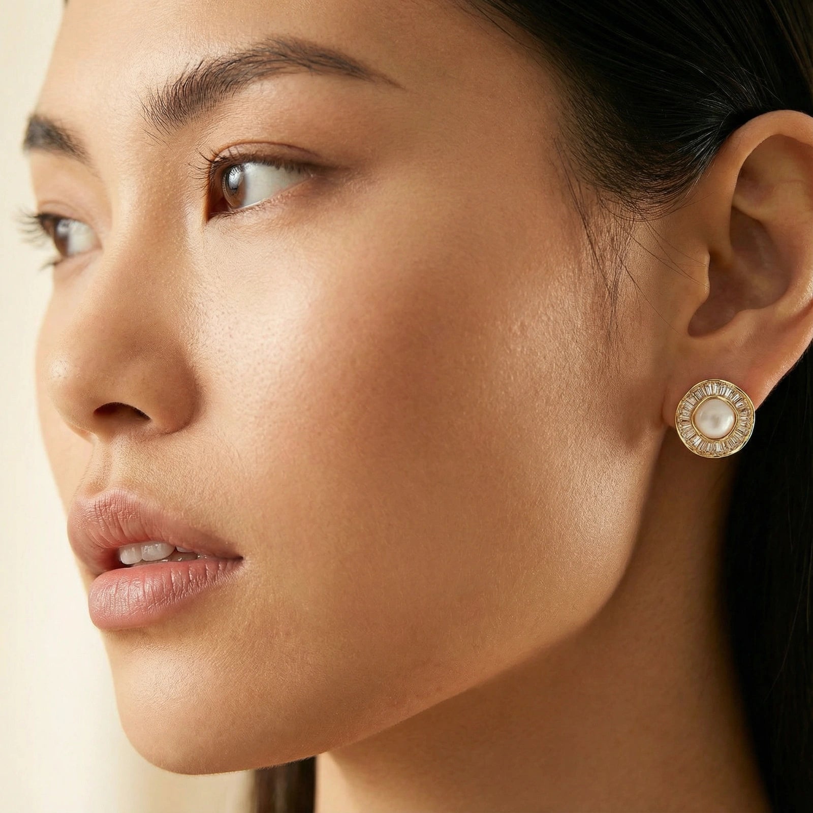 Boucles d'oreilles puces en perles Sunburst