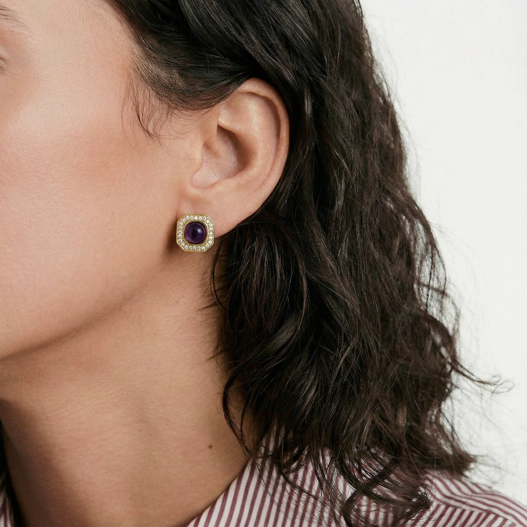 Clous d'oreilles octogonaux Impératrice