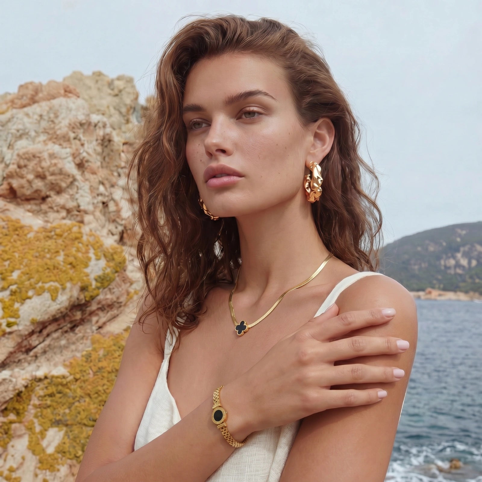 Collier trèfle porte-bonheur