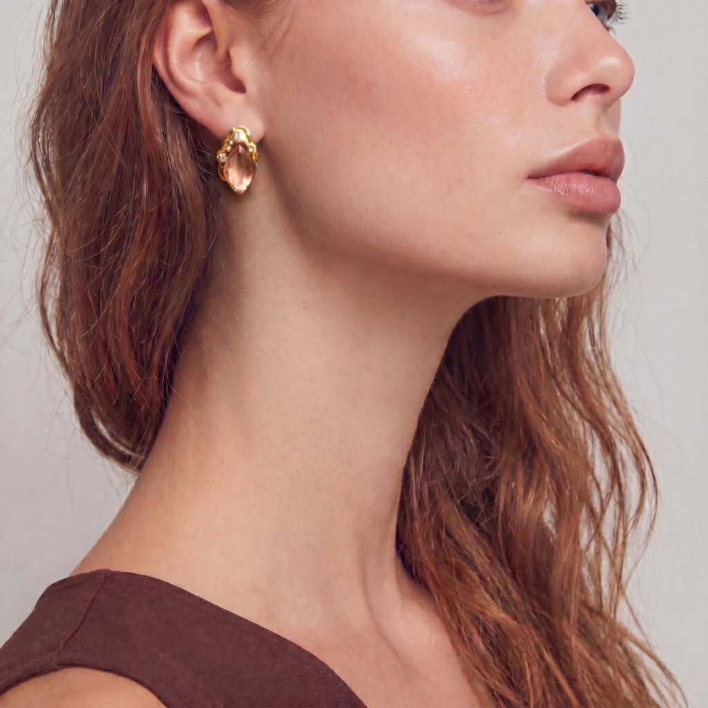 Boucles d'oreilles baroques Coral Dreams