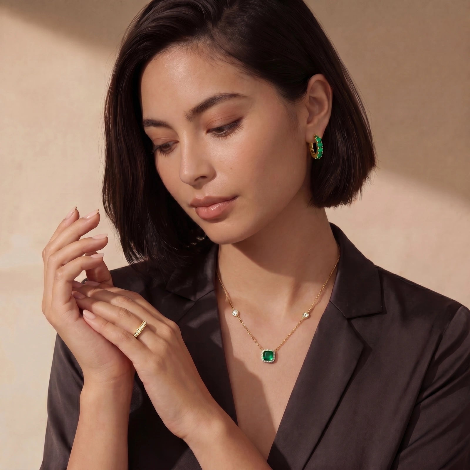 Collier Rêves d'Émeraude